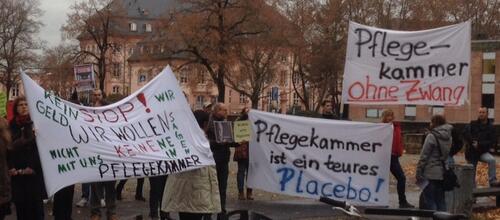 Demonstration gegen die Pflegekammer am 17.11.15 in Mainz