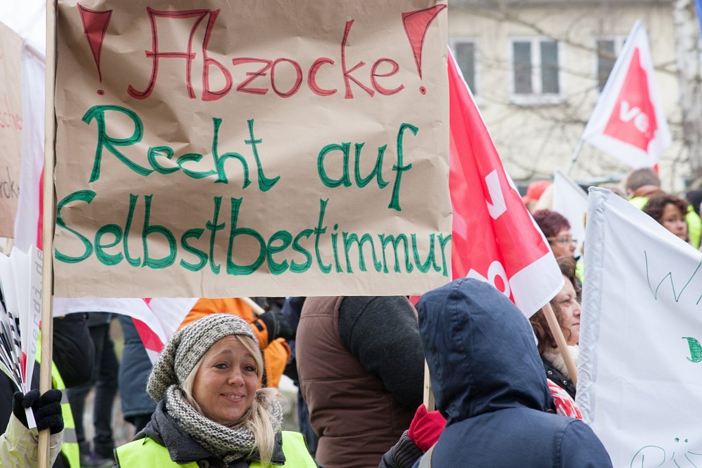 Demonstration gegen eine Pflegekammer in Kiel 21.01.2015