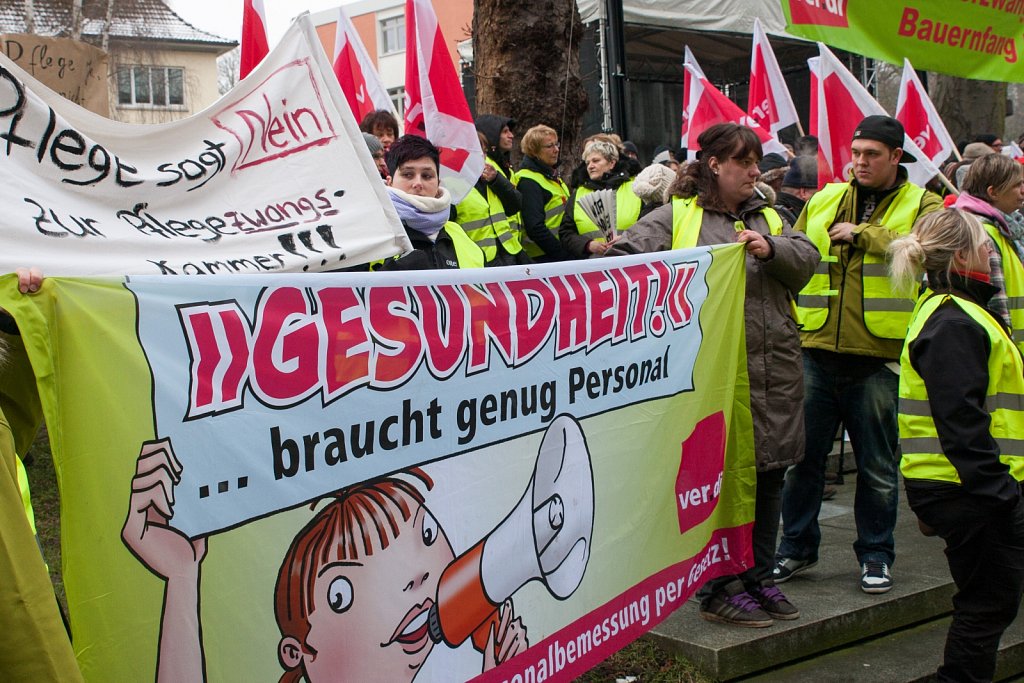 Demonstration gegen eine Pflegekammer in Kiel 21.01.2015